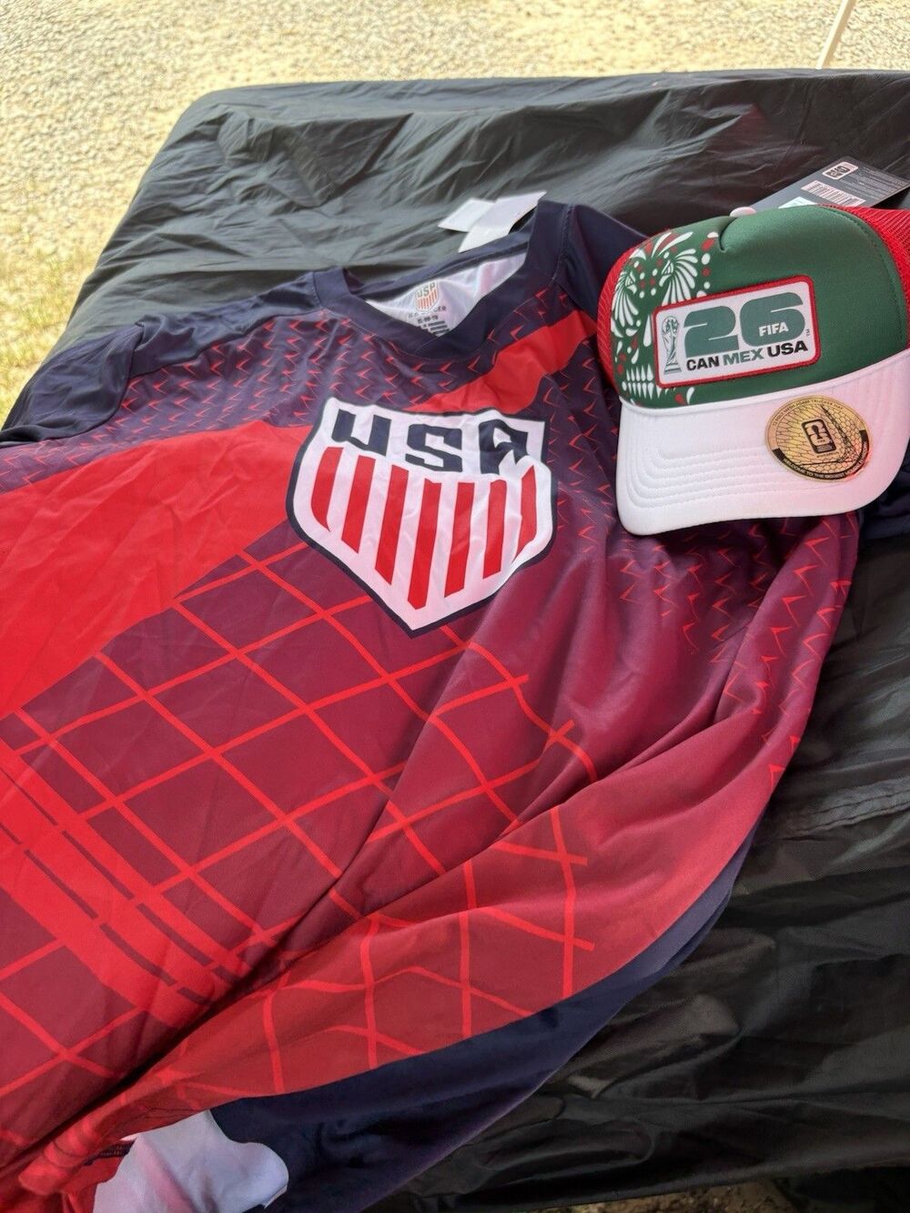 FIFA World Cup 2026 USA Soccer Jersey & Hat Official NWT size XL